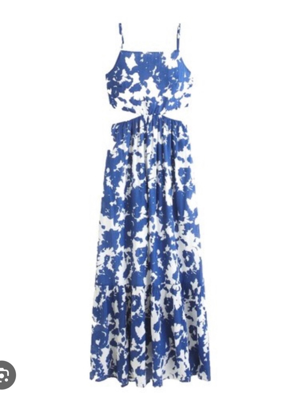 Abercrombie & Fitch Blue and White Floral Cutout Maxi Dress - Picture 4 of 7